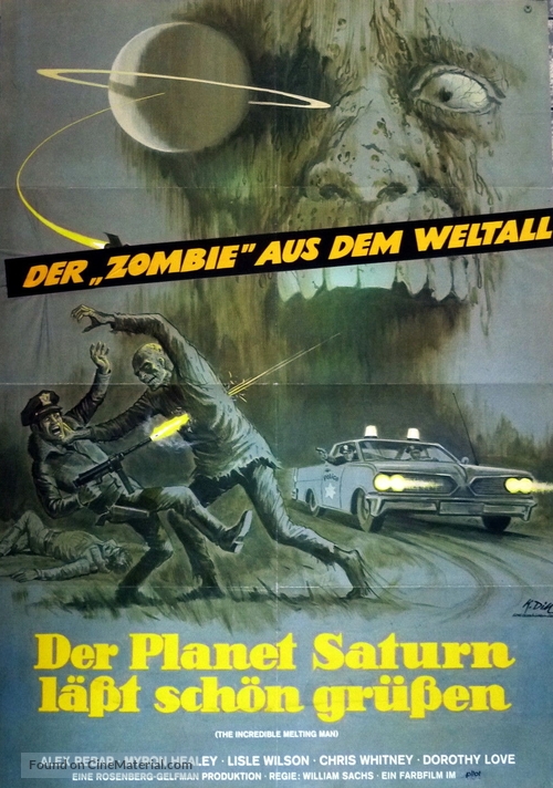 The Incredible Melting Man - German Movie Poster