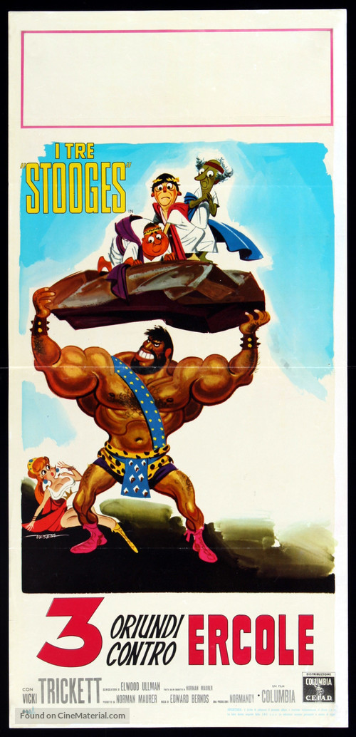 The Three Stooges Meet Hercules - Italian Movie Poster