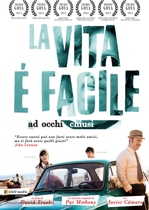 Vivir es f&aacute;cil con los ojos cerrados - Italian Movie Poster