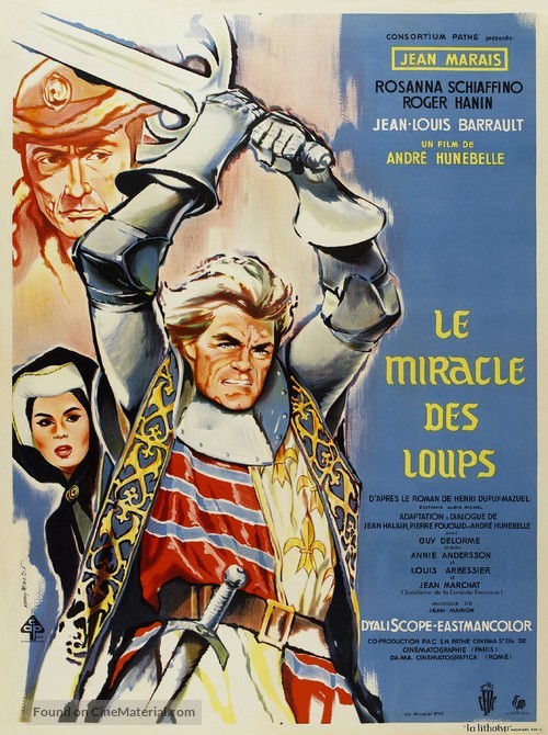 Le miracle des loups - French Movie Poster