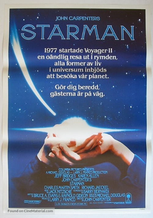 Starman - Swedish Movie Poster