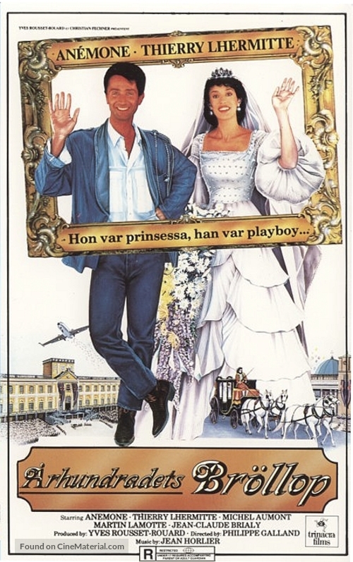 Le mariage du si&egrave;cle - Swedish VHS movie cover
