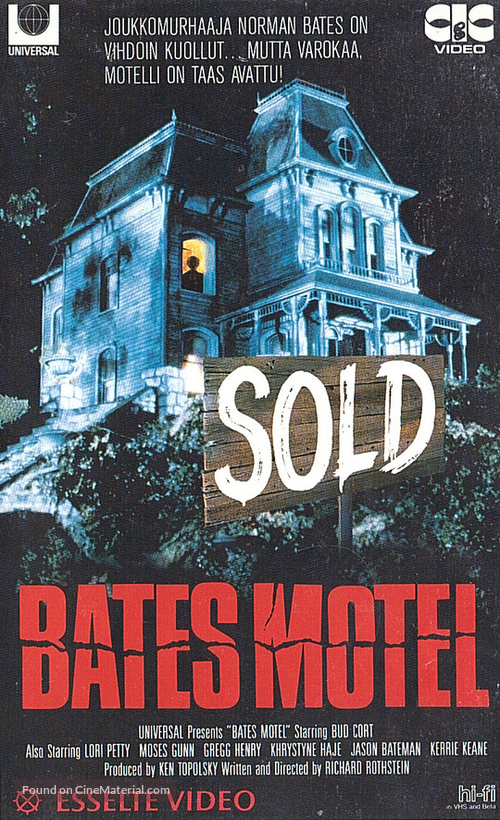 Bates Motel - Finnish VHS movie cover