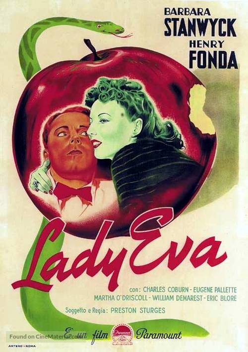 The Lady Eve - Italian Movie Poster