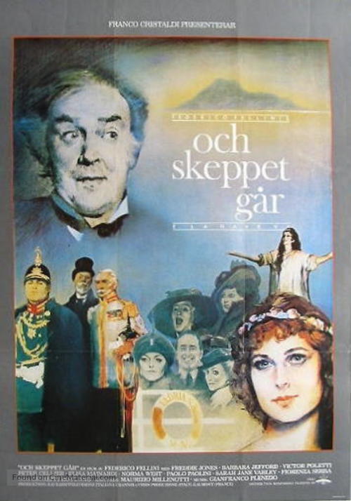E la nave va - Swedish Movie Poster