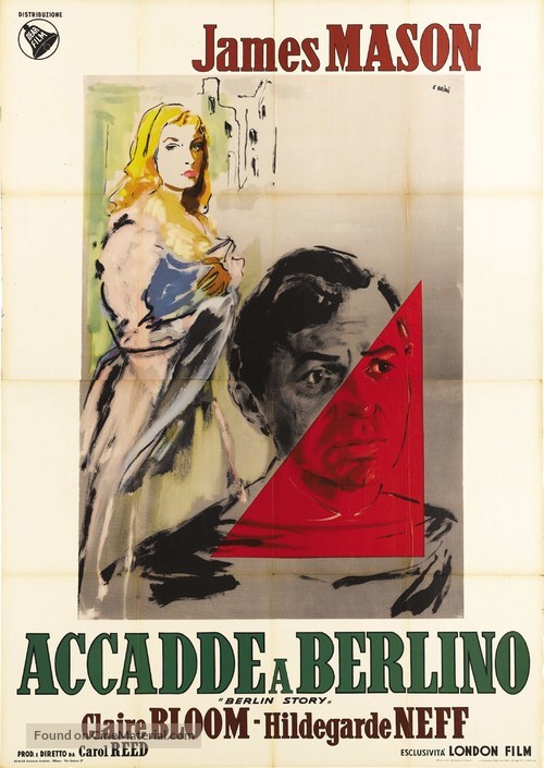 The Man Between - Italian Movie Poster