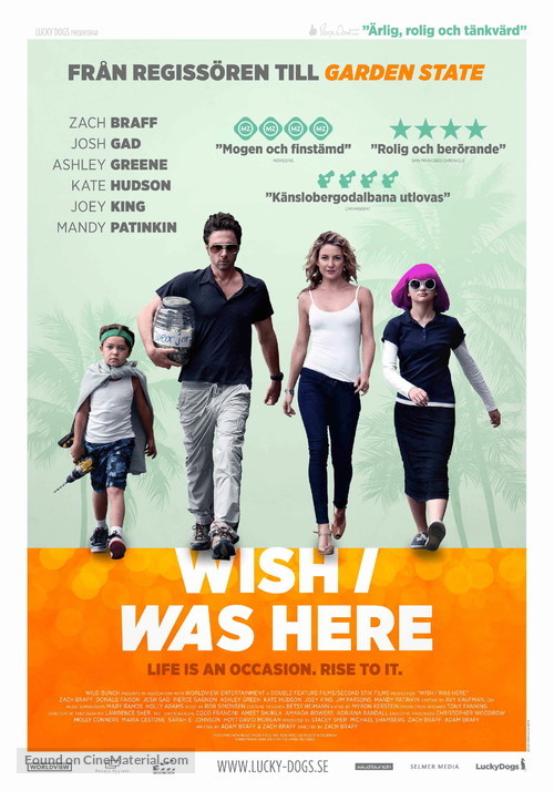 Wish I Was Here - Swedish Movie Poster