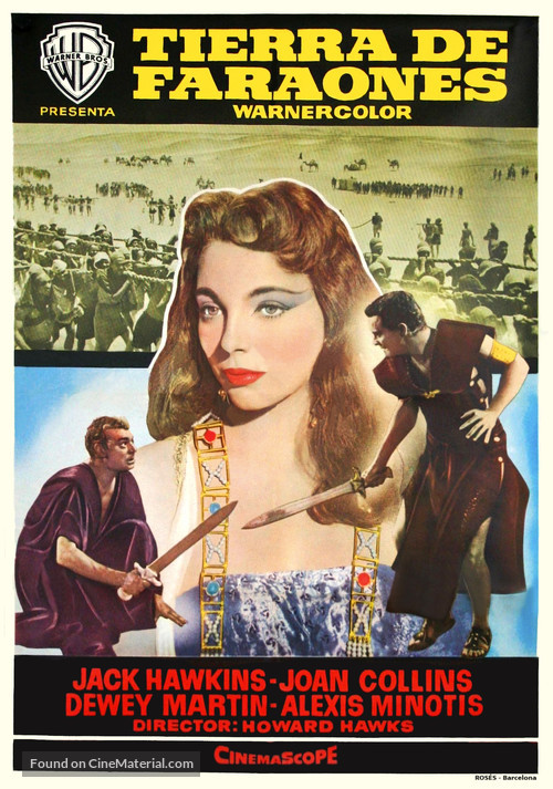 Land of the Pharaohs - Spanish Movie Poster