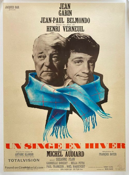 Un singe en hiver - French Movie Poster