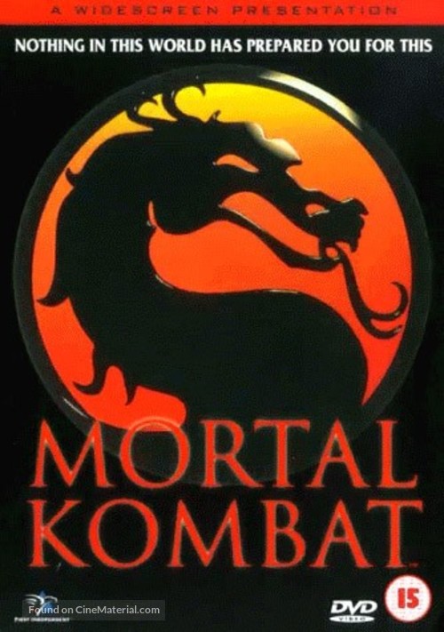 Mortal Kombat - British DVD movie cover
