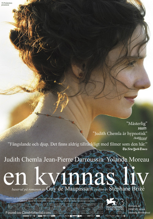 Une vie - Swedish Movie Poster
