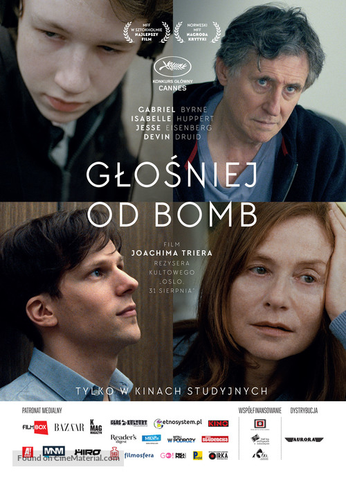 Louder Than Bombs - Polish Movie Poster