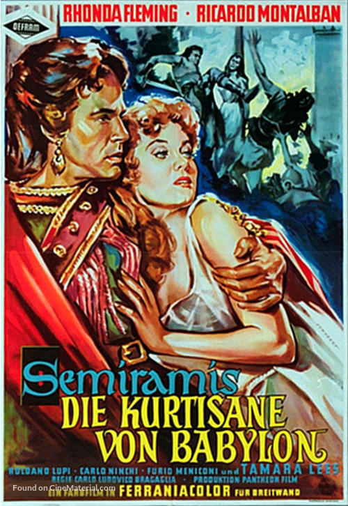 Cortigiana di Babilonia - German Movie Poster
