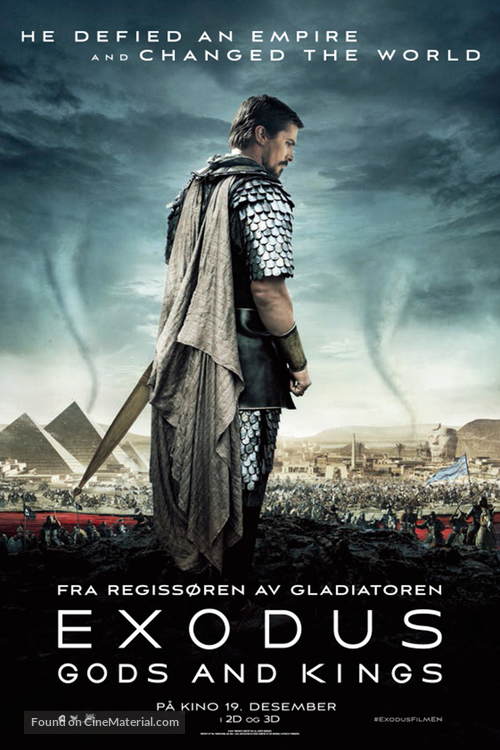 Exodus: Gods and Kings - Norwegian Movie Poster