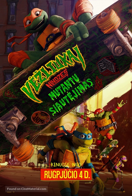 Teenage Mutant Ninja Turtles: Mutant Mayhem - Lithuanian Movie Poster