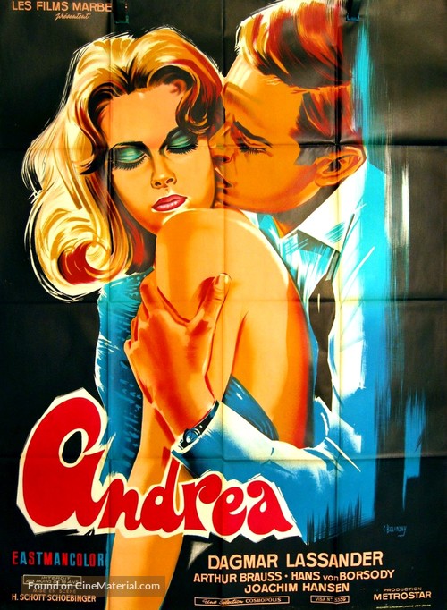 Andrea - Wie ein Blatt auf nackter Haut - French Movie Poster