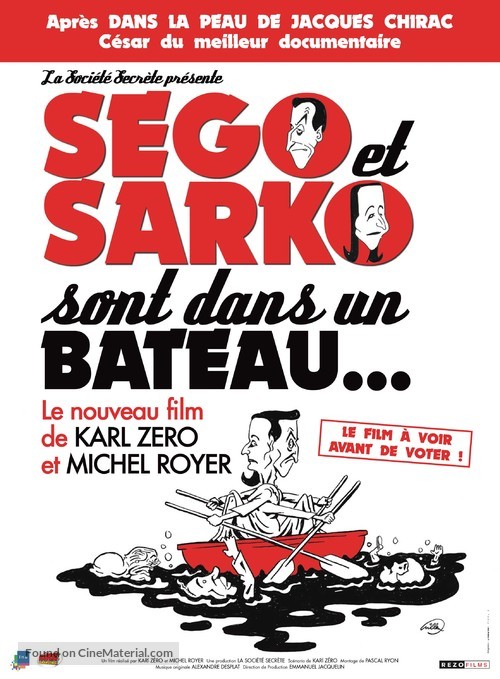 S&egrave;go et Sarko sont dans un bateau... - French poster