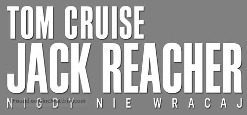 Jack Reacher: Never Go Back - Polish Logo