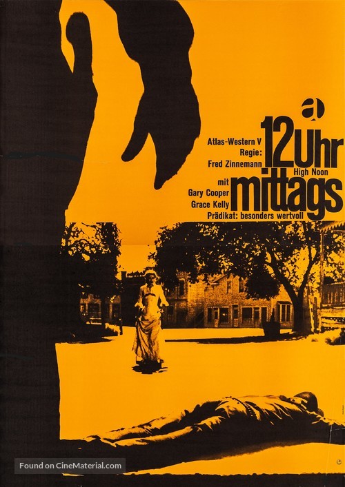 High Noon - German Re-release movie poster