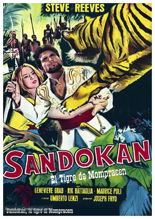 Sandokan, la tigre di Mompracem - Spanish Movie Poster