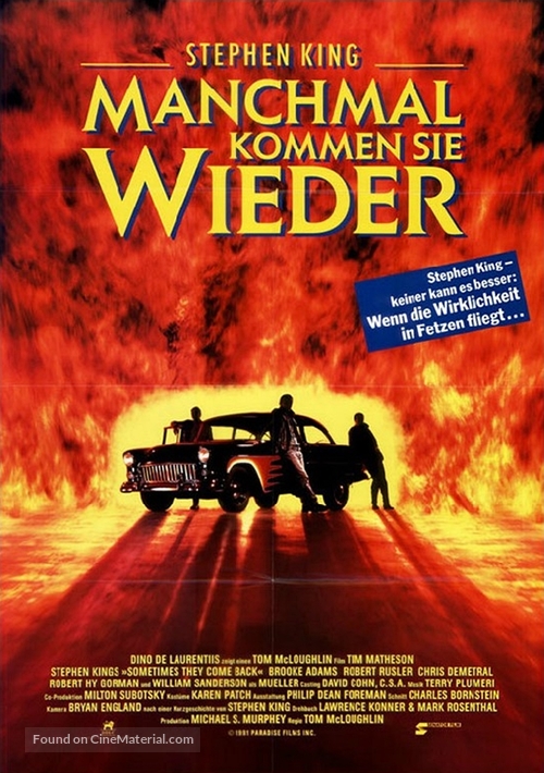 Sometimes They Come Back - German Movie Poster