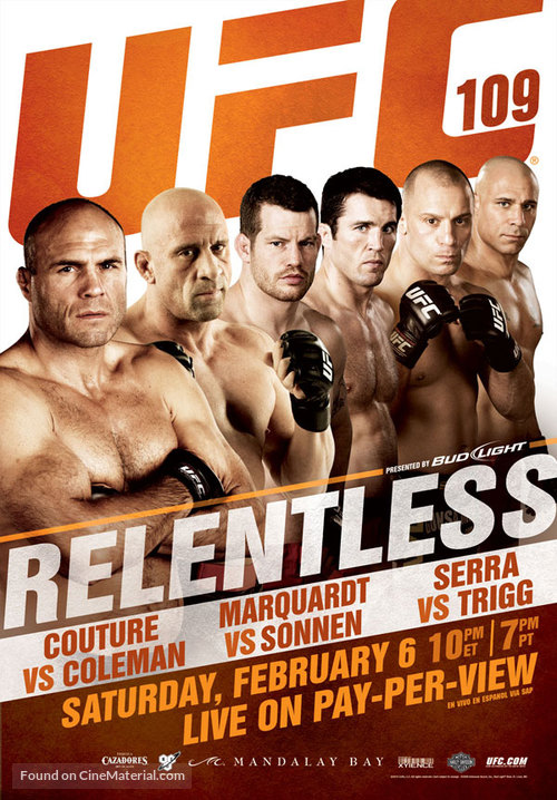 UFC 109: Relentless - Movie Poster