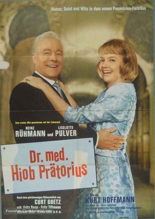 Dr. med. Hiob Pr&auml;torius - German Movie Poster