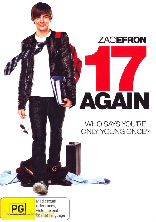 17 Again - Australian DVD movie cover