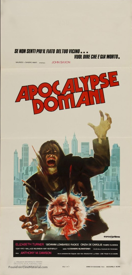 Apocalypse domani - Italian Movie Poster