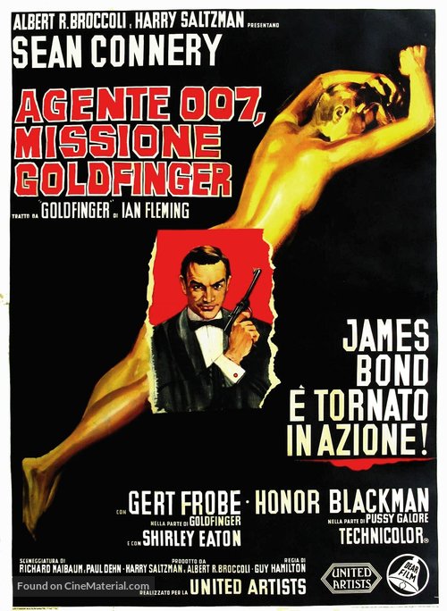 Goldfinger - Italian Movie Poster