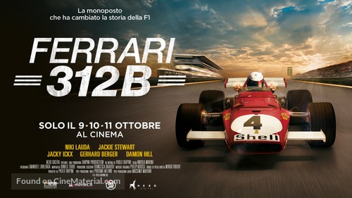 Ferrari 312B: Where the revolution begins - Italian Movie Poster