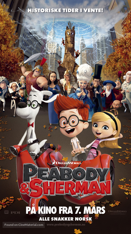 Mr. Peabody &amp; Sherman - Norwegian Movie Poster