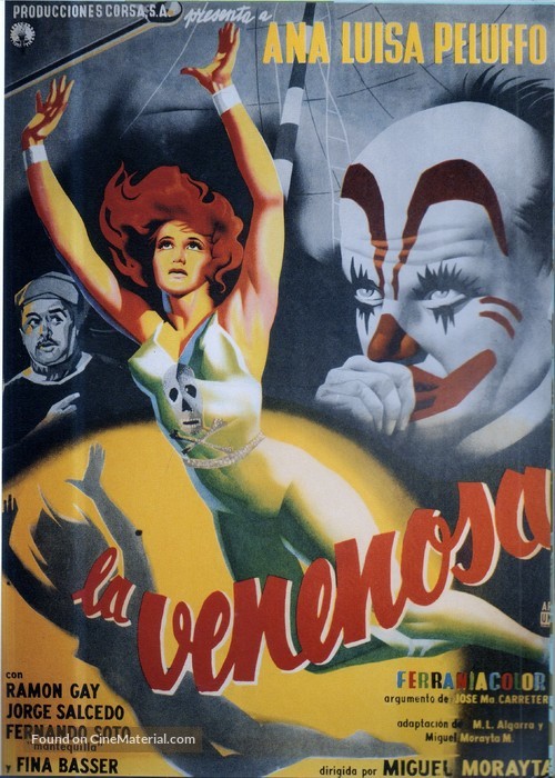 La venenosa - Mexican Movie Poster