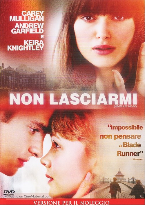 Never Let Me Go - Italian DVD movie cover