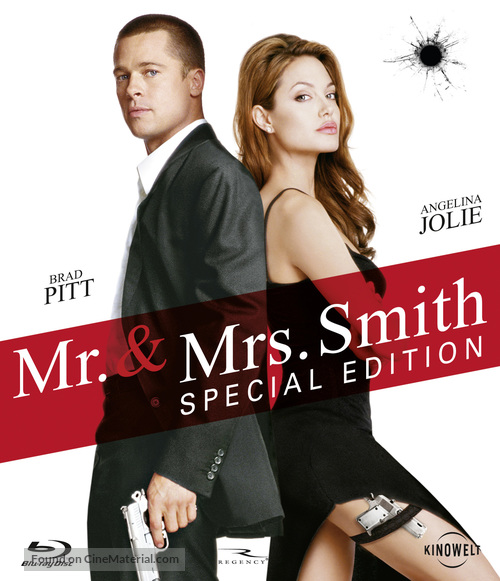 Mr. &amp; Mrs. Smith - German Blu-Ray movie cover
