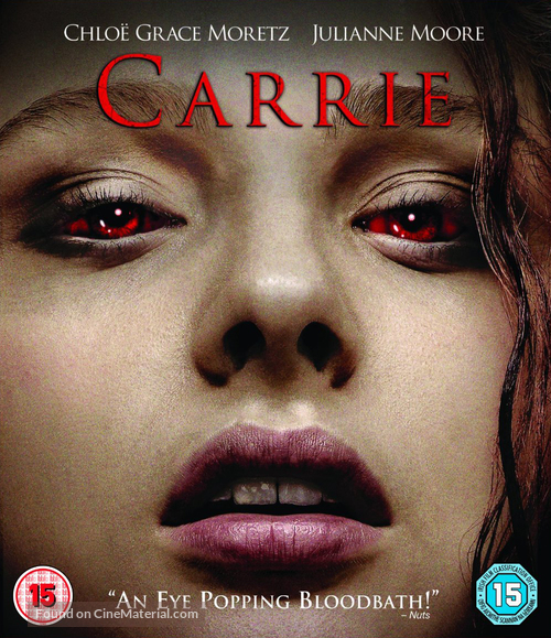 Carrie - British Blu-Ray movie cover