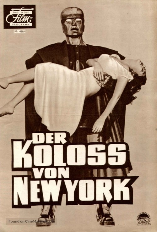 The Colossus of New York - Austrian poster