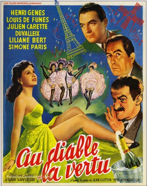 Au diable la vertu - French Movie Poster