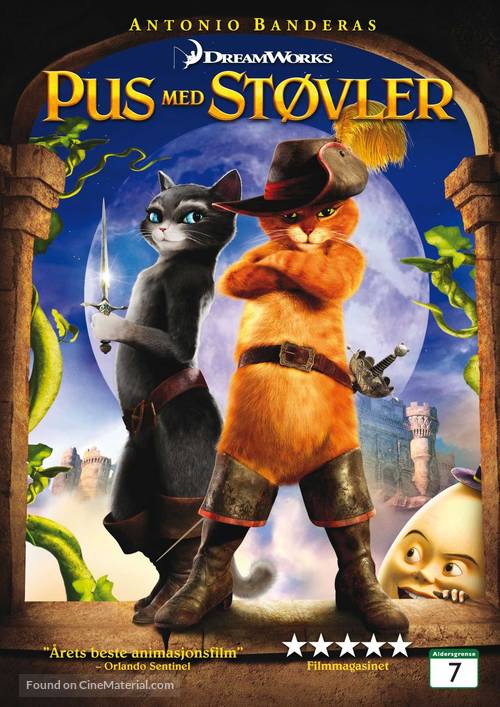 Puss in Boots - Norwegian DVD movie cover