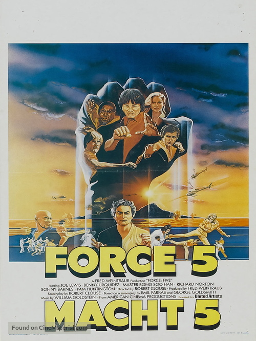 Force: Five - Belgian Movie Poster
