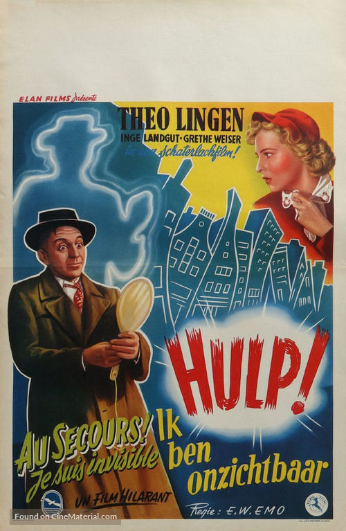 Hilfe, ich bin unsichtbar - Belgian Movie Poster