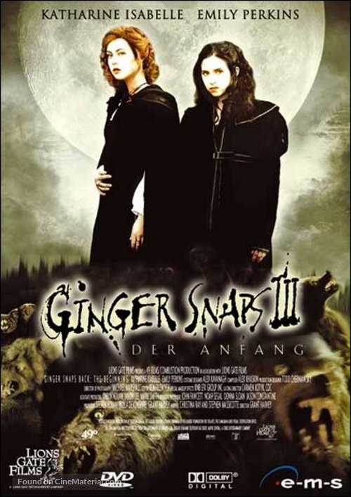 Ginger Snaps Back: The Beginning - French DVD movie cover