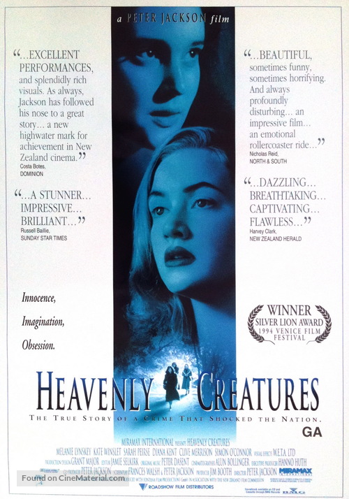 Heavenly Creatures - New Zealand Movie Poster