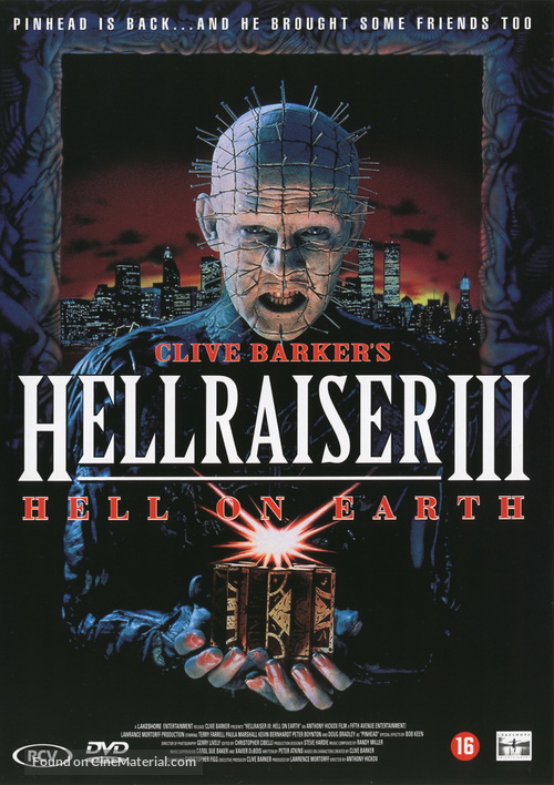 Hellraiser III: Hell on Earth - Dutch DVD movie cover