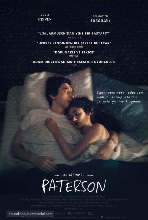 Paterson - Turkish Movie Poster