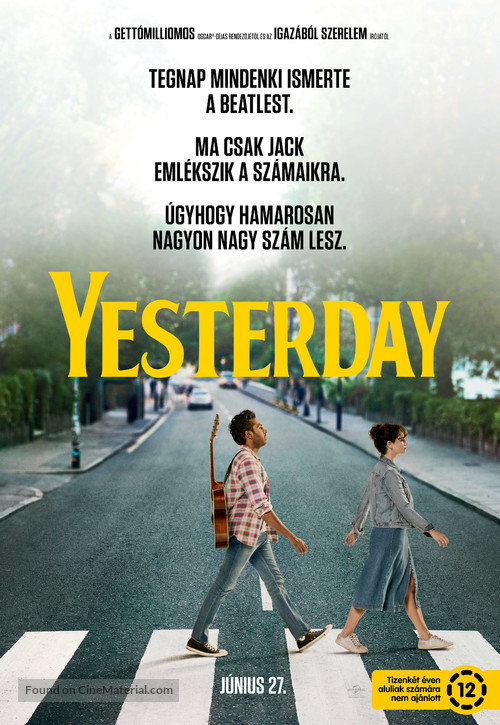 Yesterday - Hungarian Movie Poster