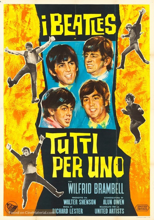 A Hard Day&#039;s Night - Italian Movie Poster