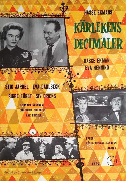 K&auml;rlekens decimaler - Swedish Movie Poster