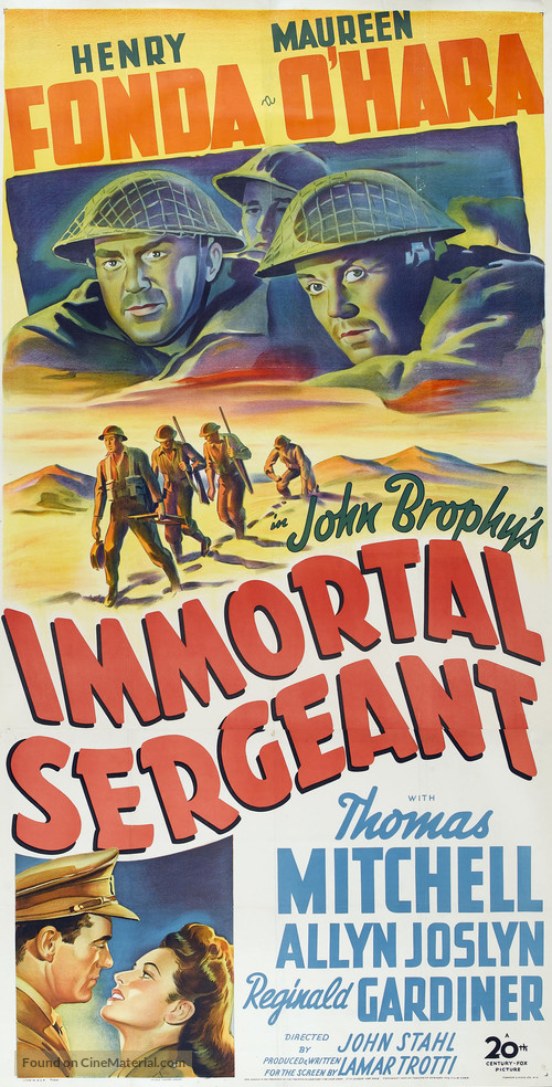 Immortal Sergeant - Movie Poster