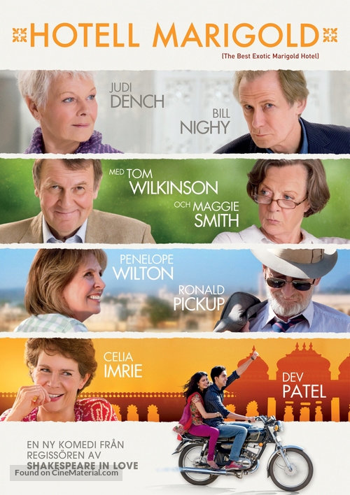 The Best Exotic Marigold Hotel - Swedish DVD movie cover